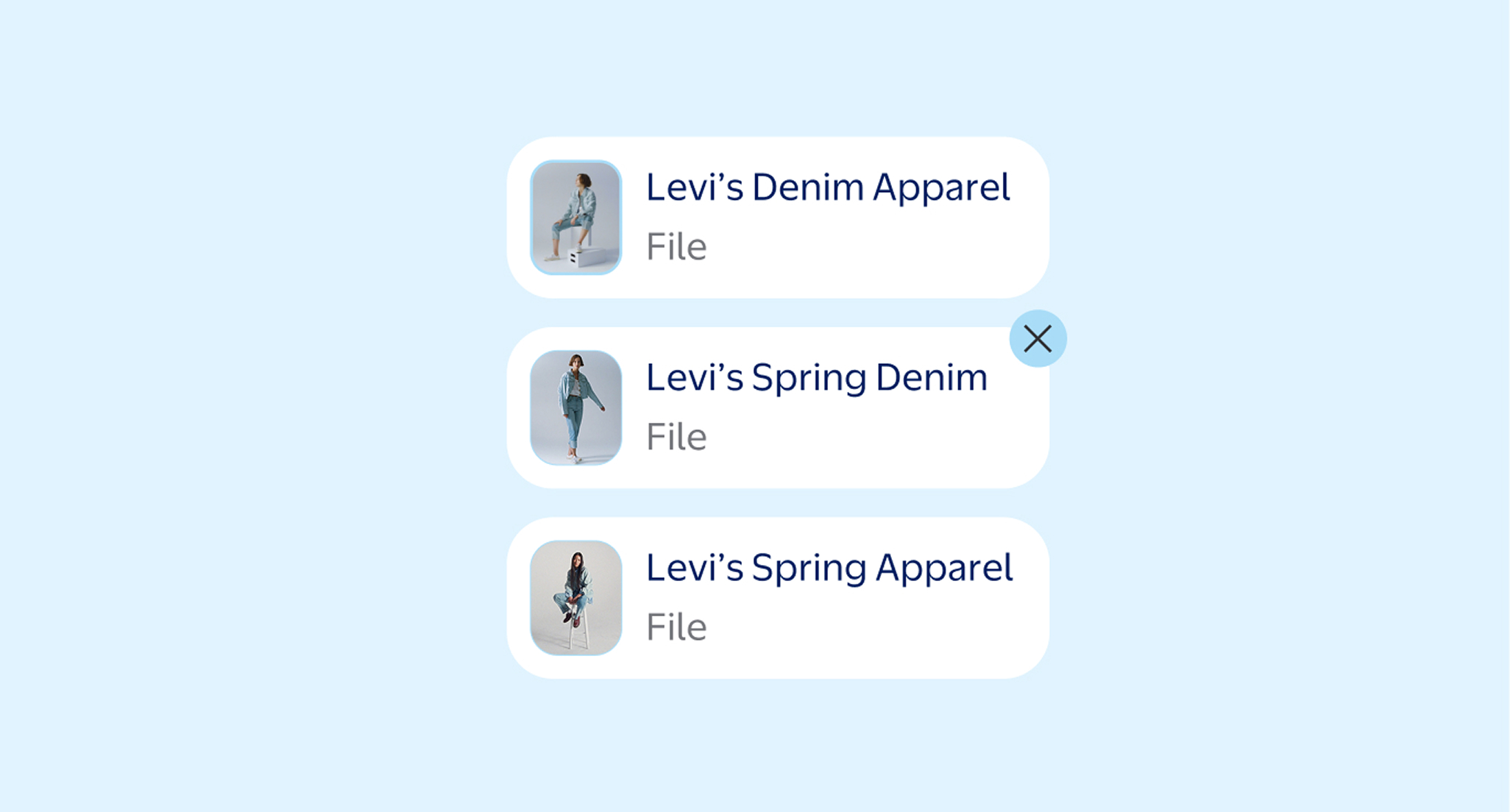 Contextual apparel files in Squiggly